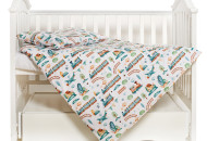 Exchange Bed 3 El Twins Modern New 3040-PMN-04, It*S A Boy, White/Blue